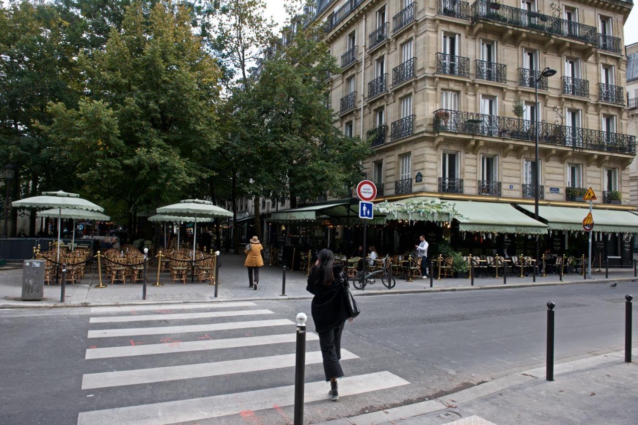 Charming Parisian Apartment With Air Conditioning - Climatisation & 2 Bedrooms - Batignolles Paris Luaran gambar